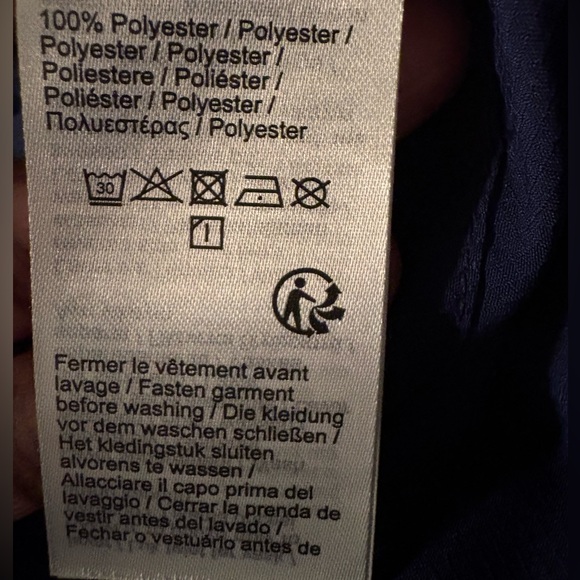 NWOT UNISEX LACOSTE Blue & White Windbreaker Pullover Jacket Size S / 38 - Picture 10 of 12